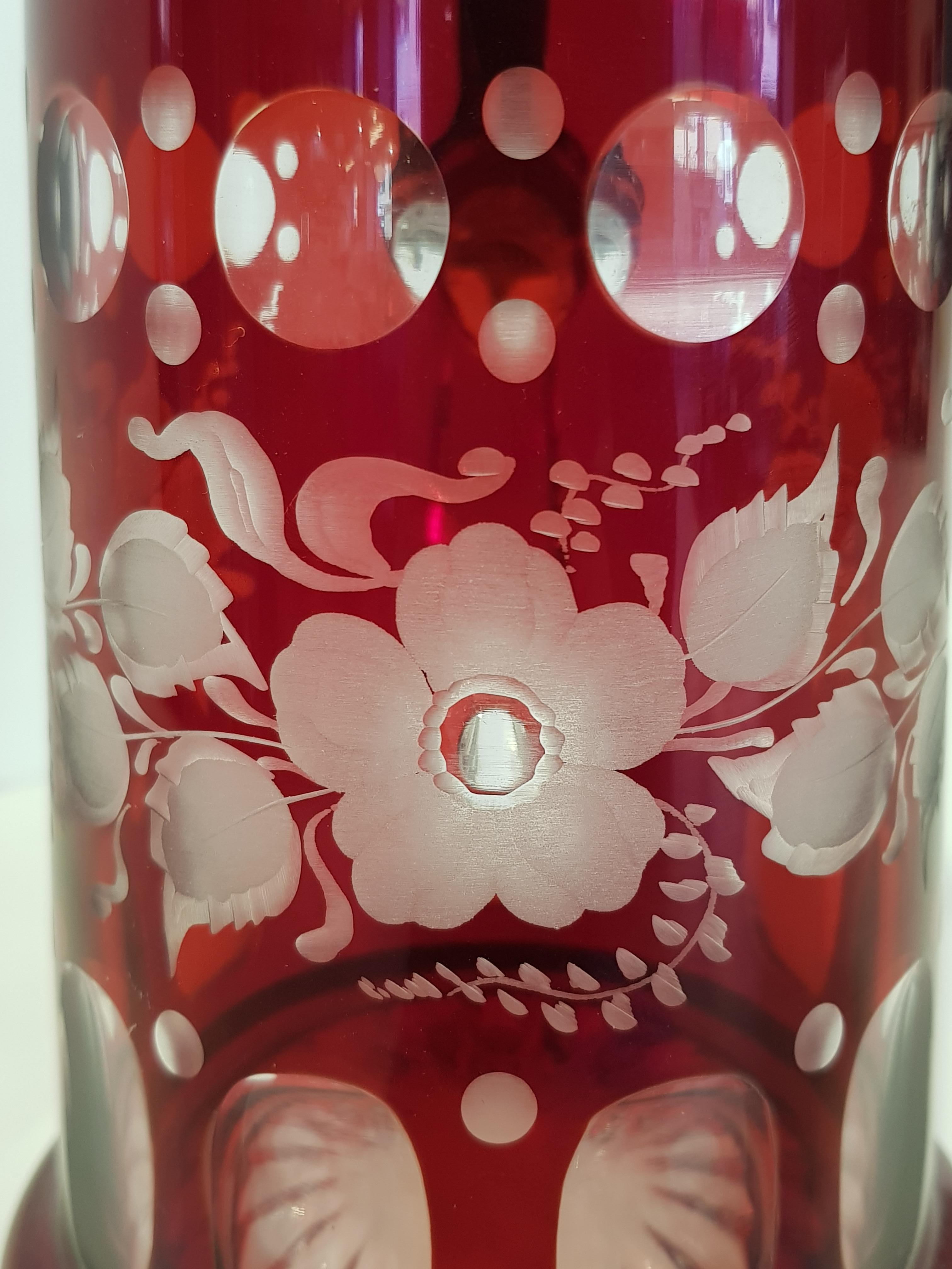 Art Deco Bavarian Crystal Mug In Excellent Condition For Sale In Monza, IT