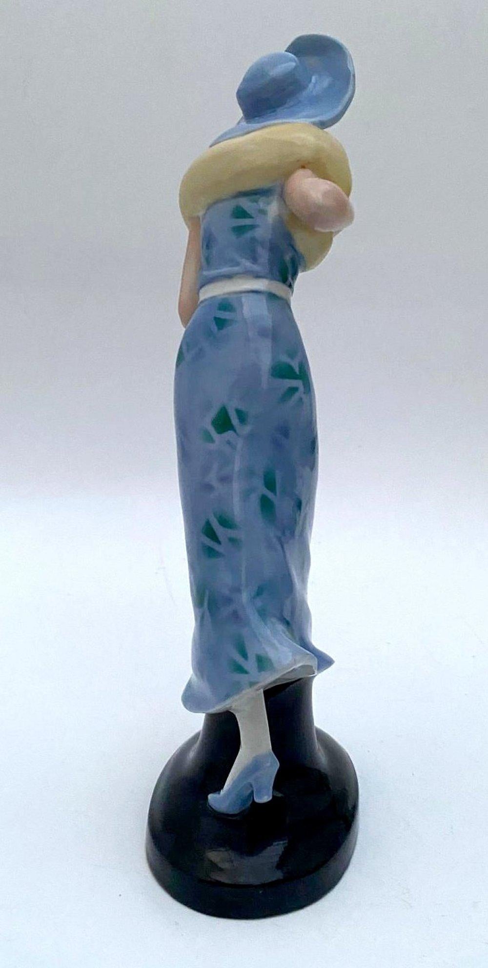 Figurina di bella ragazza flapper in stile Art Deco di Wagner & Apel, c1935 in vendita 6