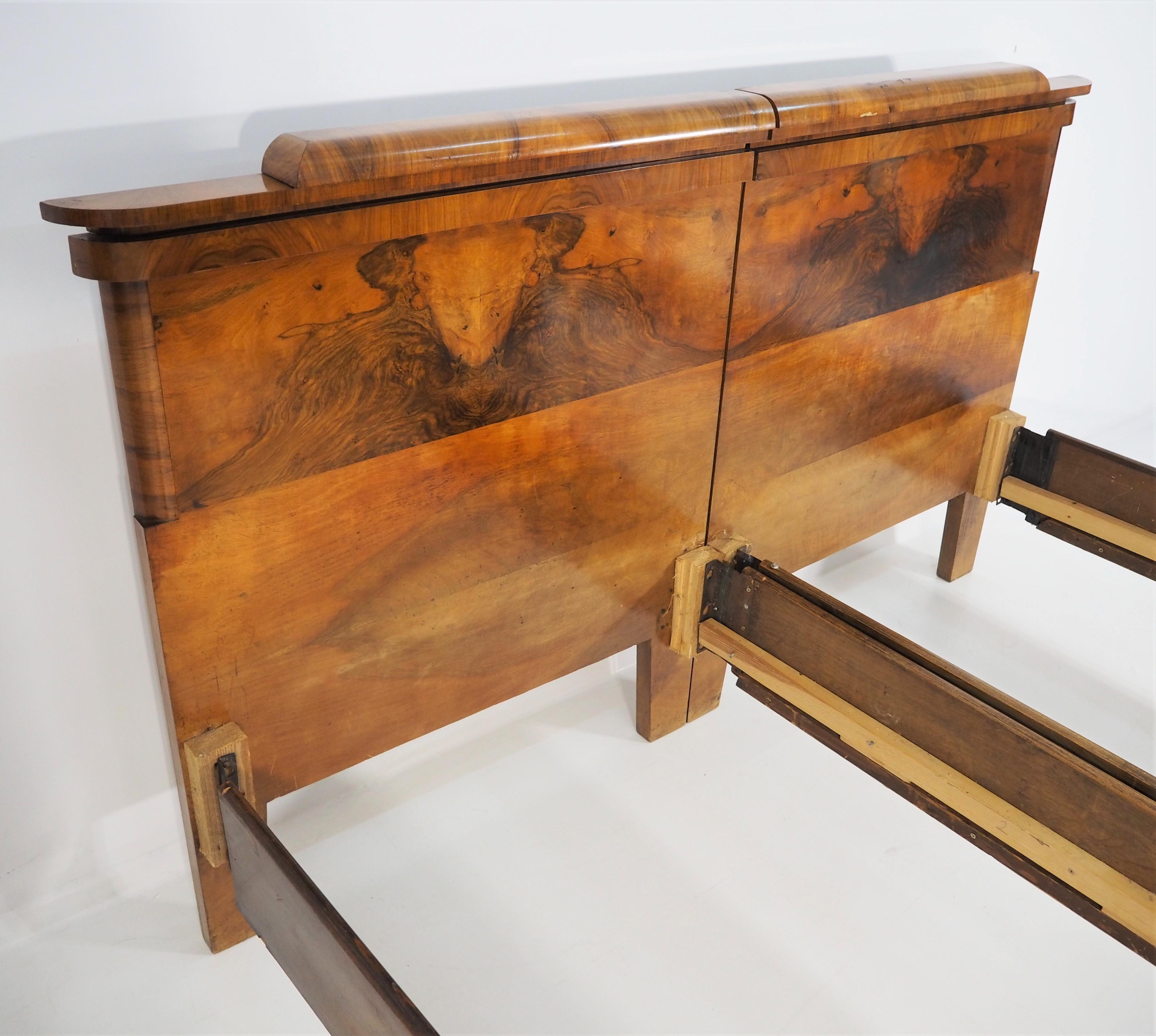 Hungarian Art Deco Bed, 1930s
