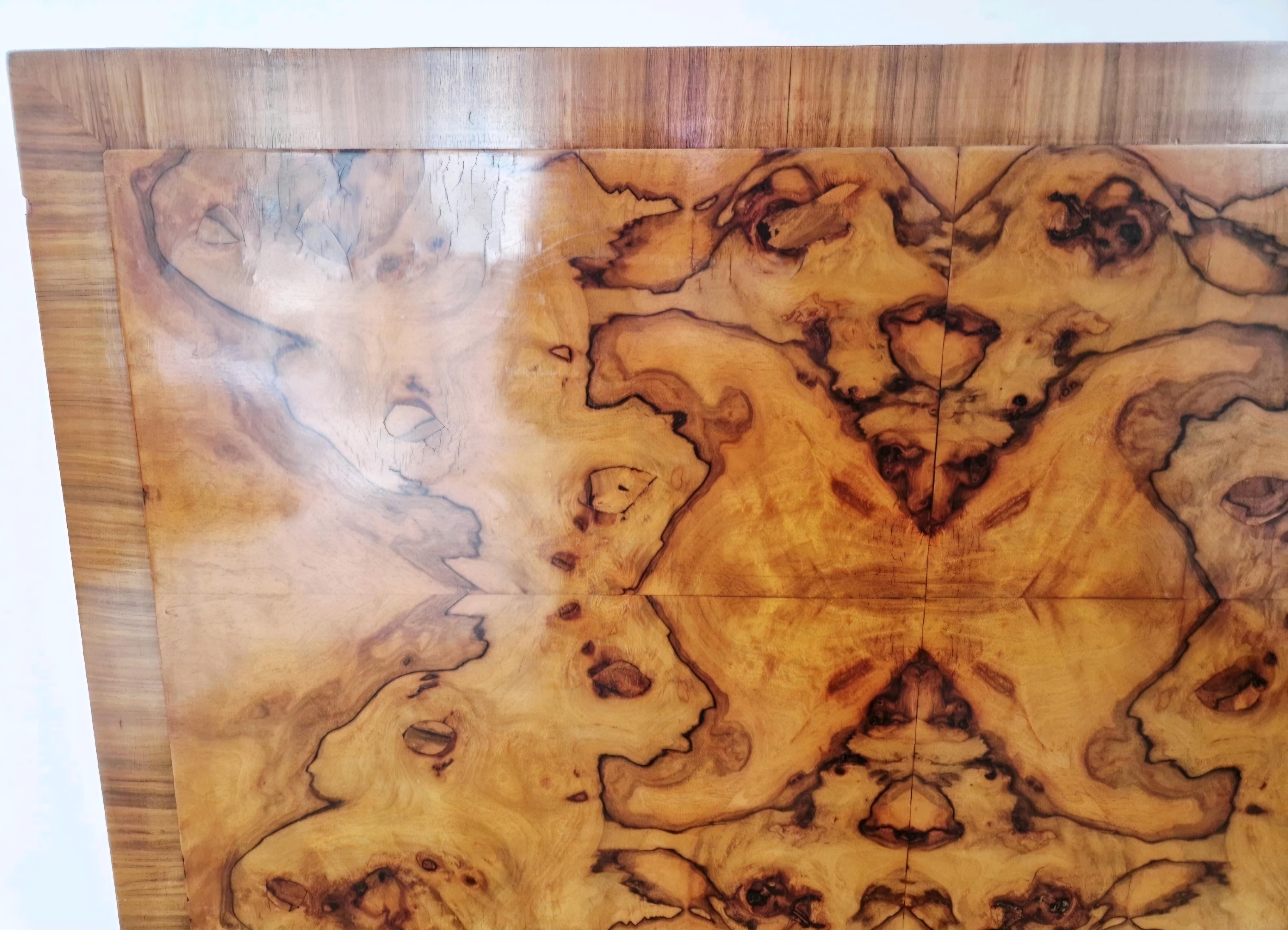 Art Deco Bett in blondem Wurzelholz Nussbaum King Size im Angebot 3