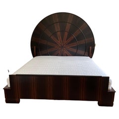 Art Deco Bed "Lit Soleil" Inspired by Ruhlmann Émile-jacques