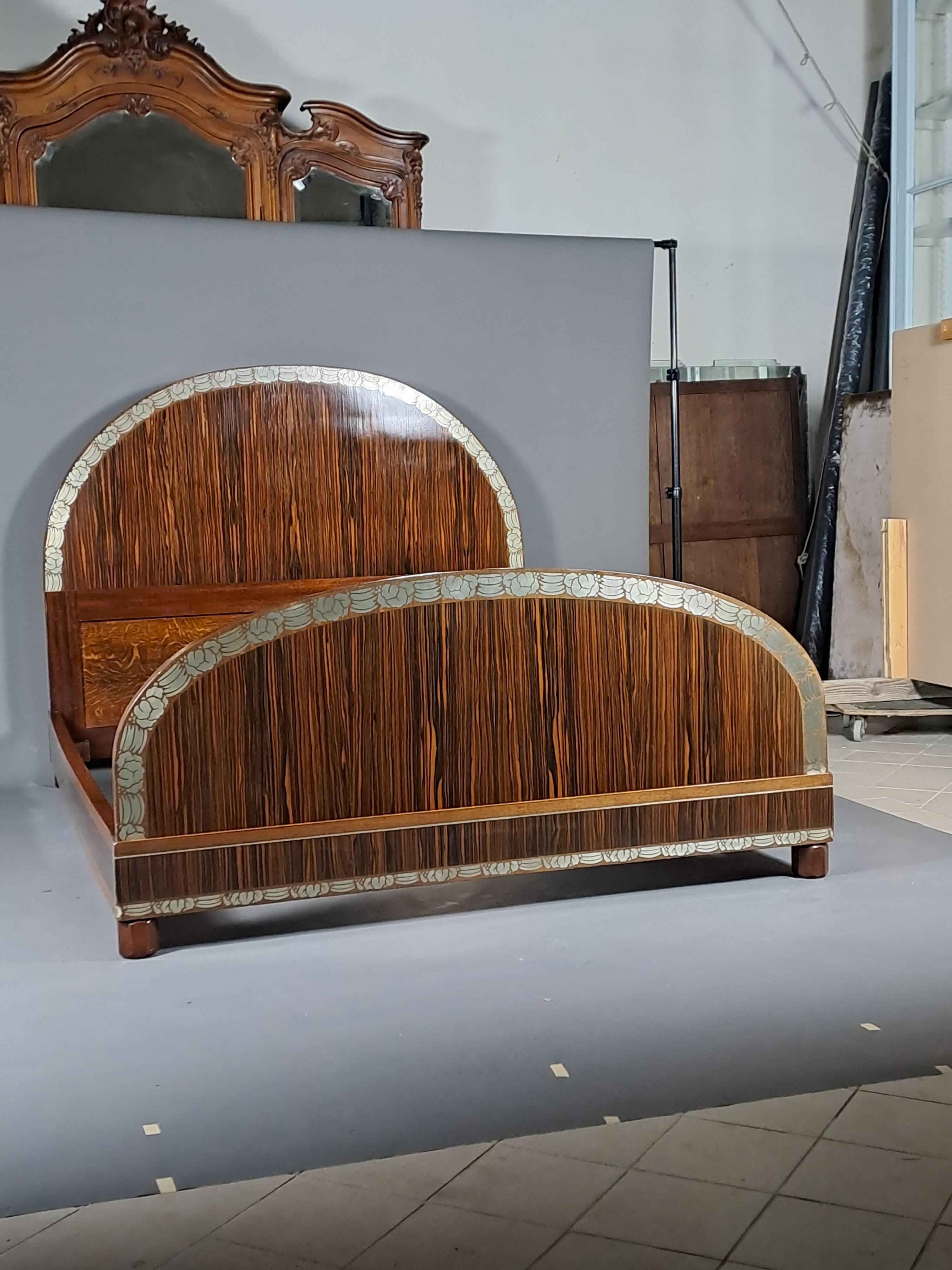 20th Century Art Deco Bedroom Furniture Stamped Mercier In Paris For Sale
