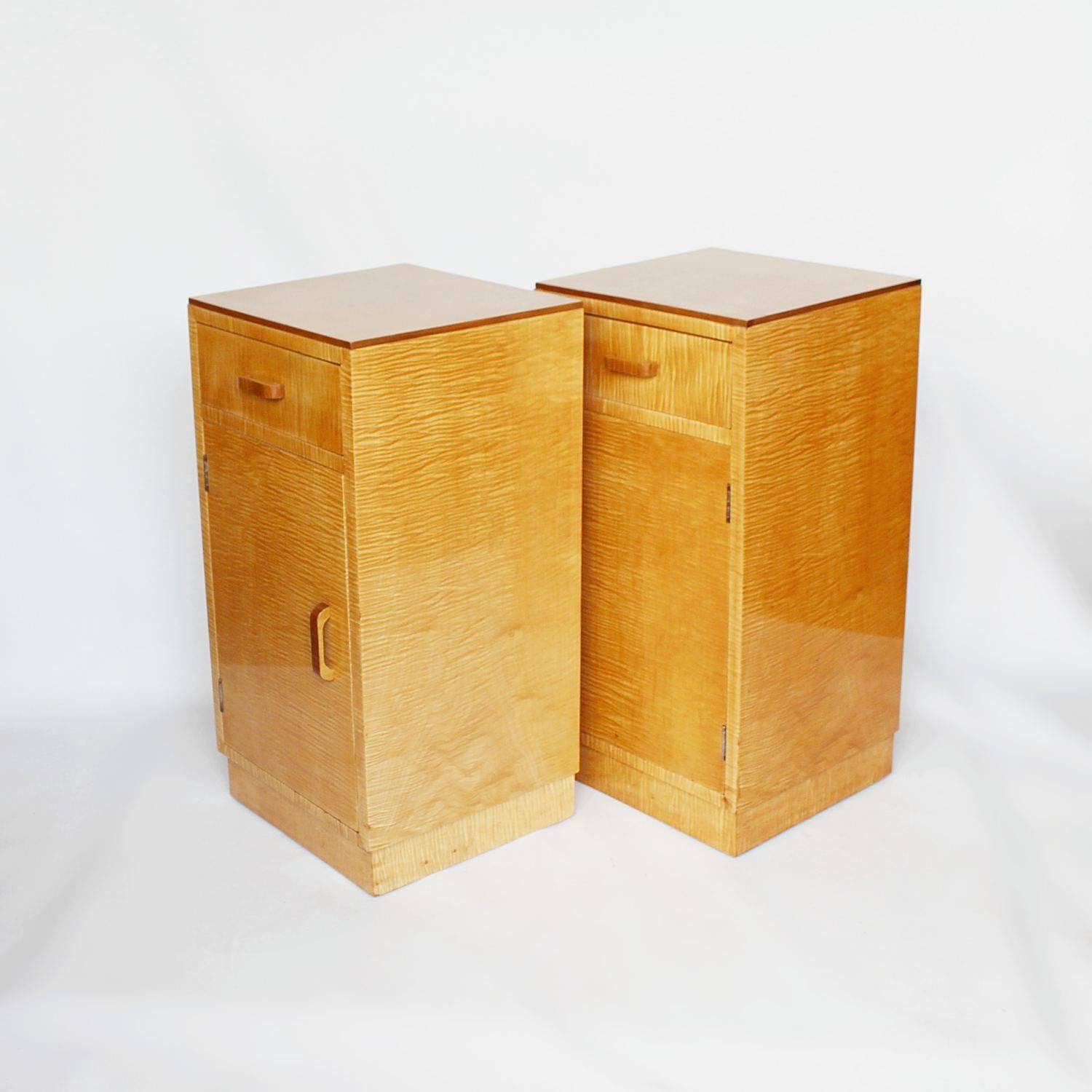 Mid-20th Century Art Deco Bedside Cabinets