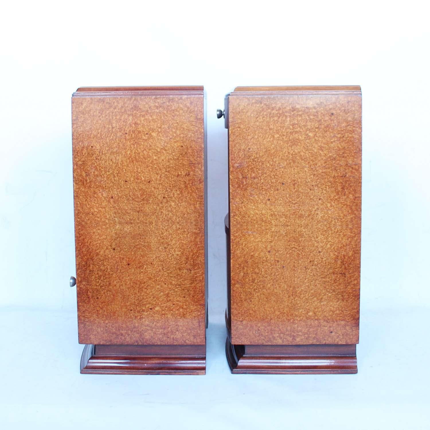 French Art Deco Bedside Cabinets