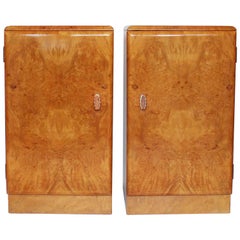 Vintage Art Deco Bedside Cabinets