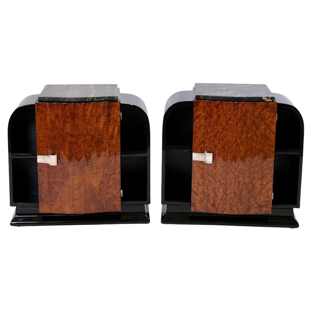 Art Déco Bedside cabinets For Sale