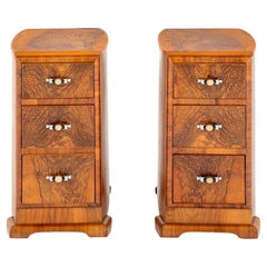 Art Deco Bedside Cabinets Vintage 1930s Nightstands