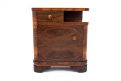Art Deco bedside table, Poland, 1950s. After renovation.