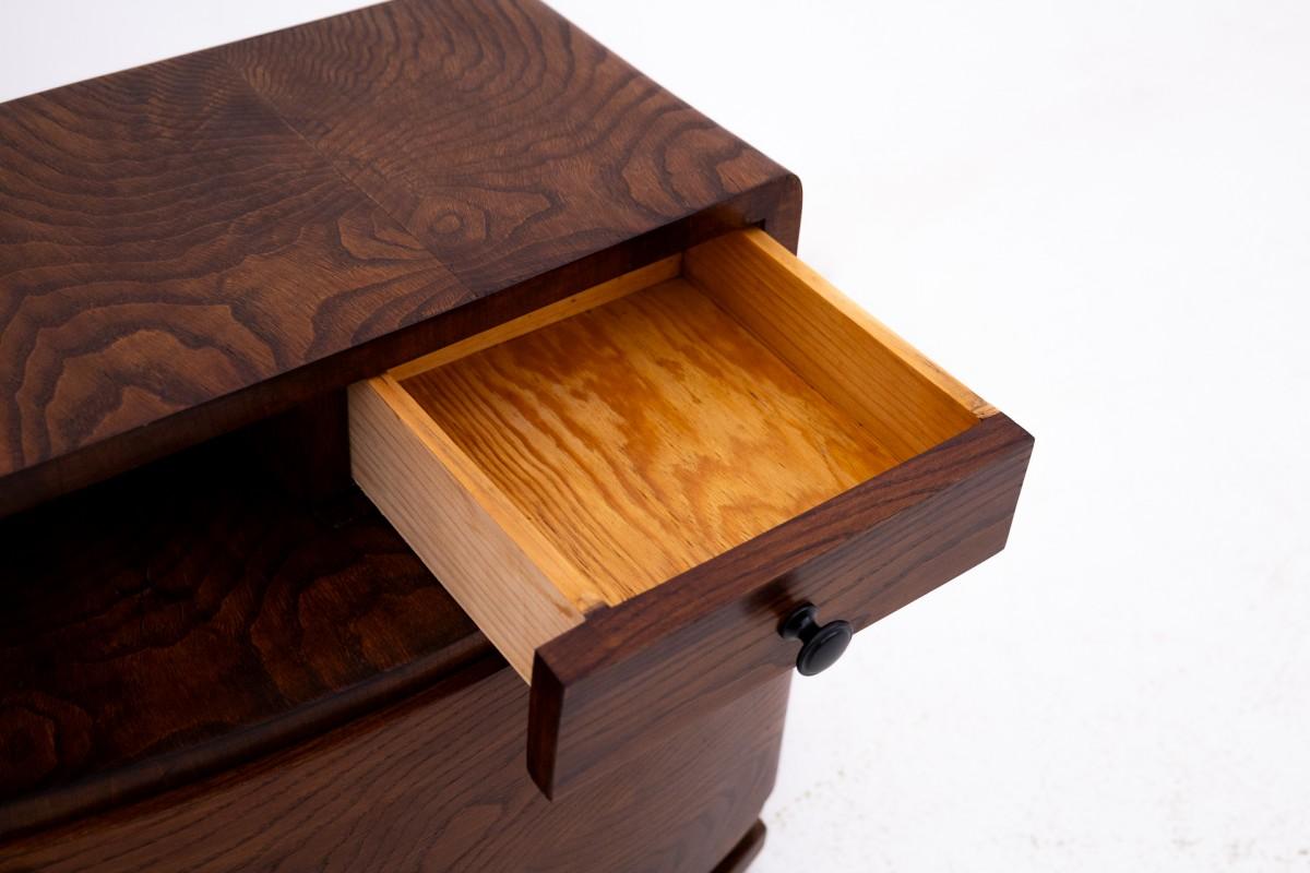 20th Century Art Deco bedside table, Poland, 1950s. For Sale