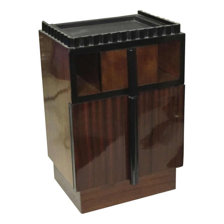 Art Deco Bedside Table with Drawer in Wood and Marble, 1930, France For — free download