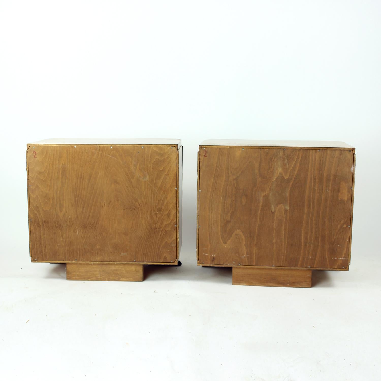 Tables de chevet Art déco par Jindřich Halabala pour Up Závody, années 1930 en vente 6