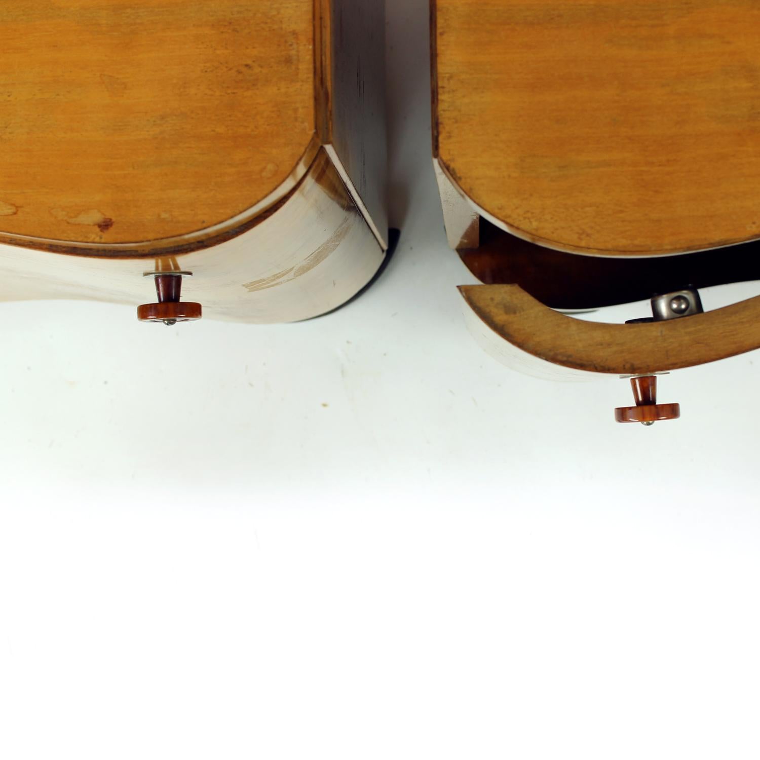 Tables de chevet Art déco par Jindřich Halabala pour Up Závody, années 1930 Bon état - En vente à Zohor, SK