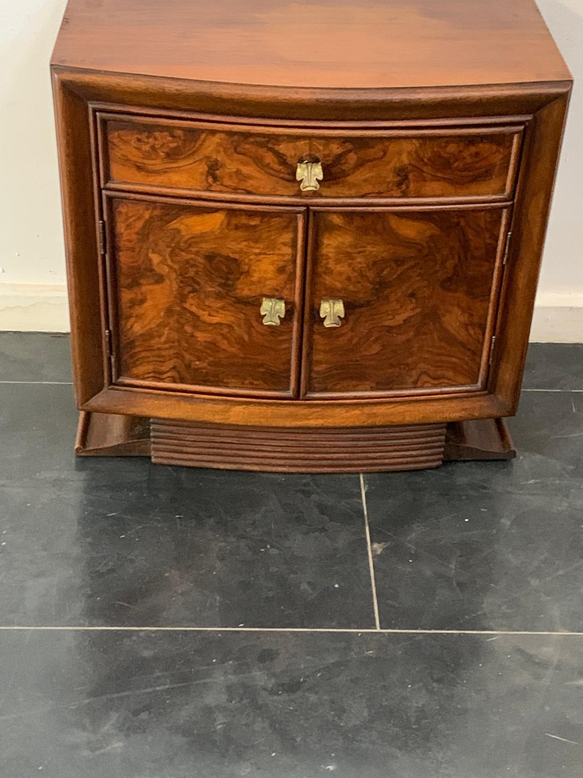 Tables de chevet Art Déco de Premuda Lissone, années 1930, lot de 2 en vente 5