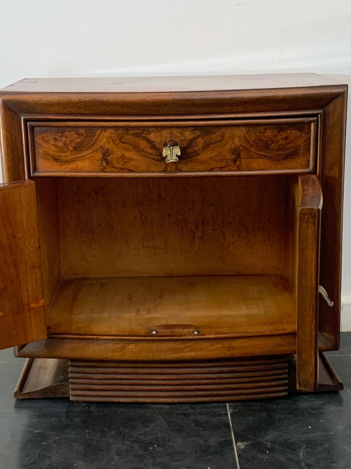 Tables de chevet Art Déco de Premuda Lissone, années 1930, lot de 2 en vente 7