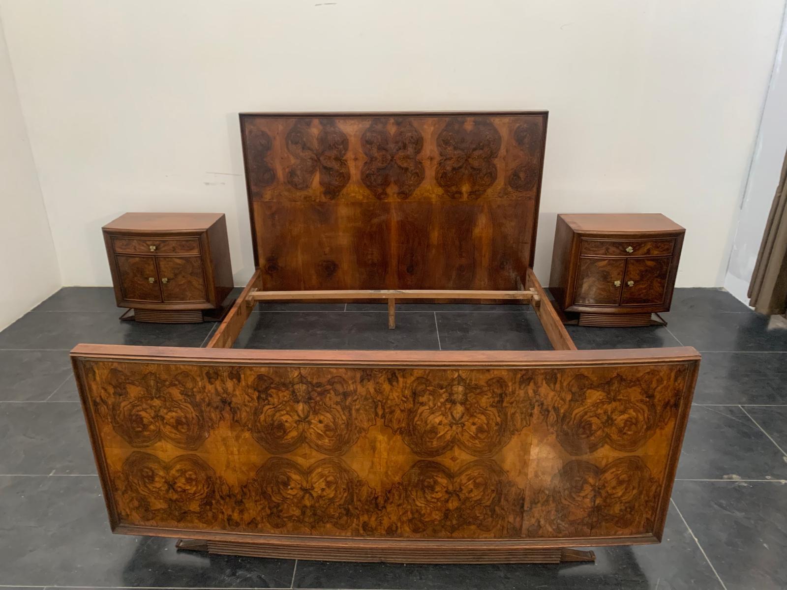 Tables de chevet Art Déco de Premuda Lissone, années 1930, lot de 2 en vente 11