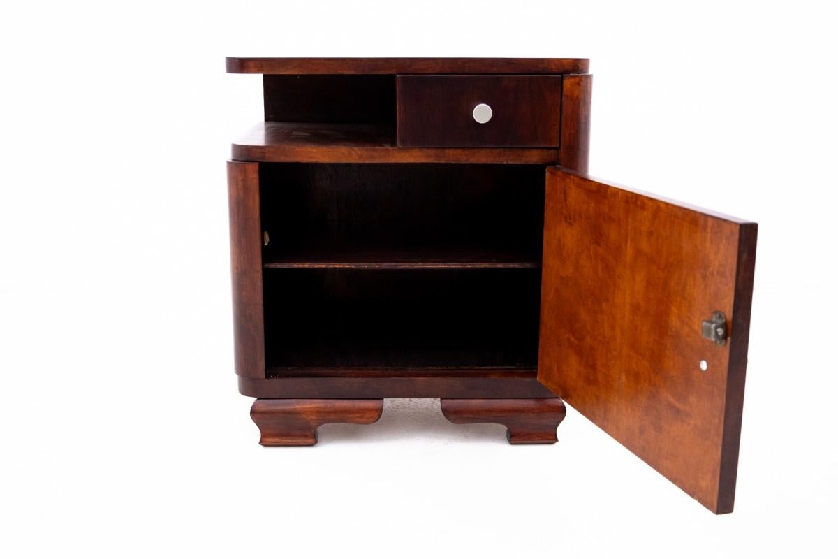 Art Deco bedside tables from the 50s, Poland. 1