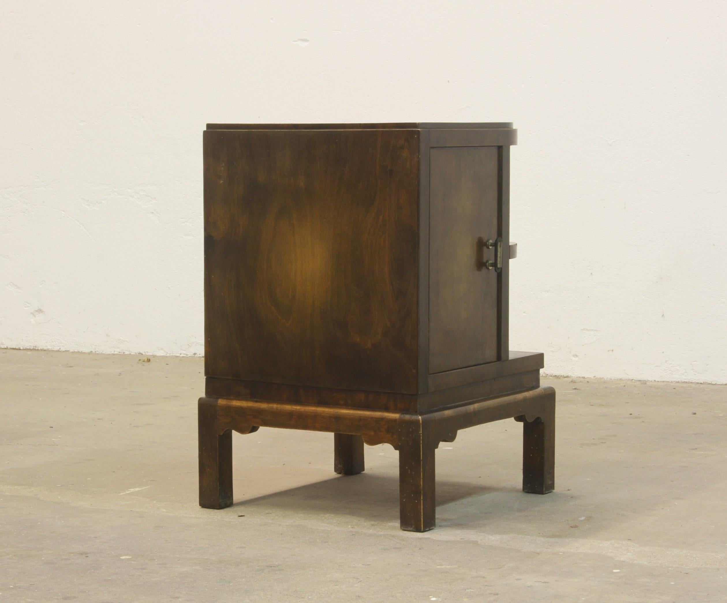 Art Deco Bedside Tables, Nighstand, 1930s Danmark For Sale 6