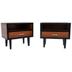 Art Deco Bedside Tables, Poland, 1970s
