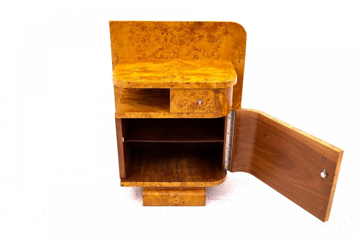 Tables de chevet Art déco, Pologne, vers 1930. en vente 4
