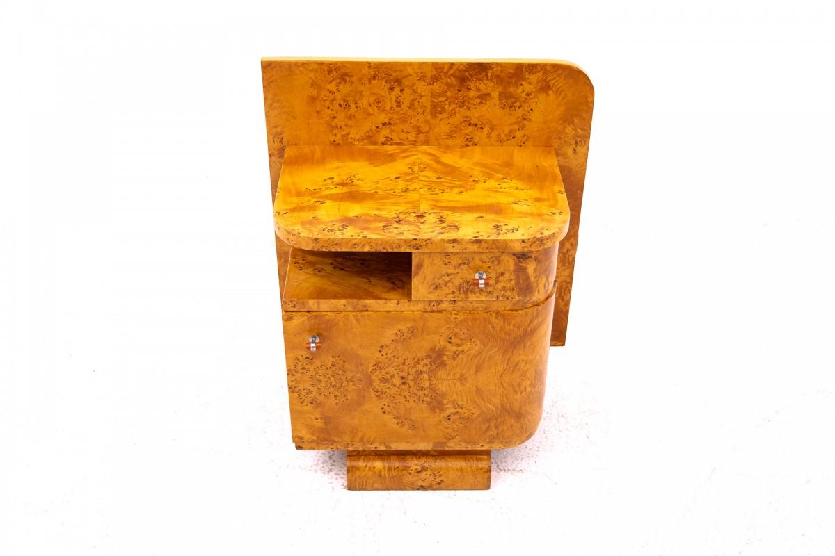 20ième siècle Tables de chevet Art déco, Pologne, vers 1930. en vente