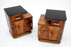Art Deco Bedside Tables, Poland, Mid-20th Century