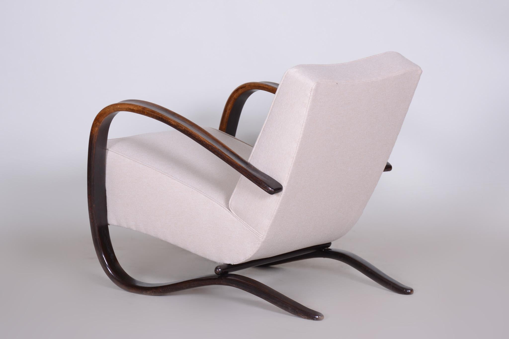 Art Deco Beech Armchair H-269 from Czechoslovakia by Jindrich Halabala, 1930s 5