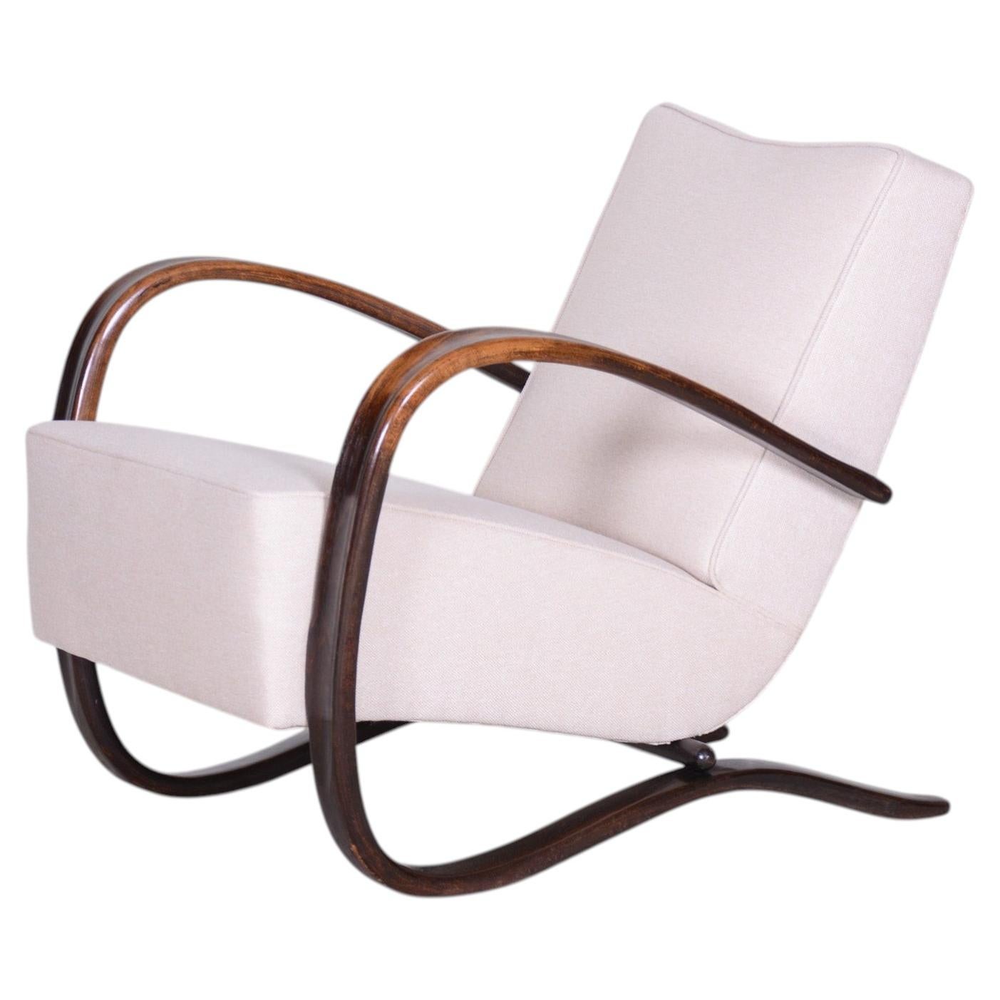 Art Deco Beech Armchair H-269 from Czechoslovakia by Jindrich Halabala, 1930s