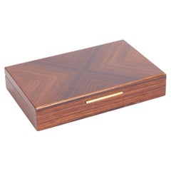 Art Deco Beech Wood Box