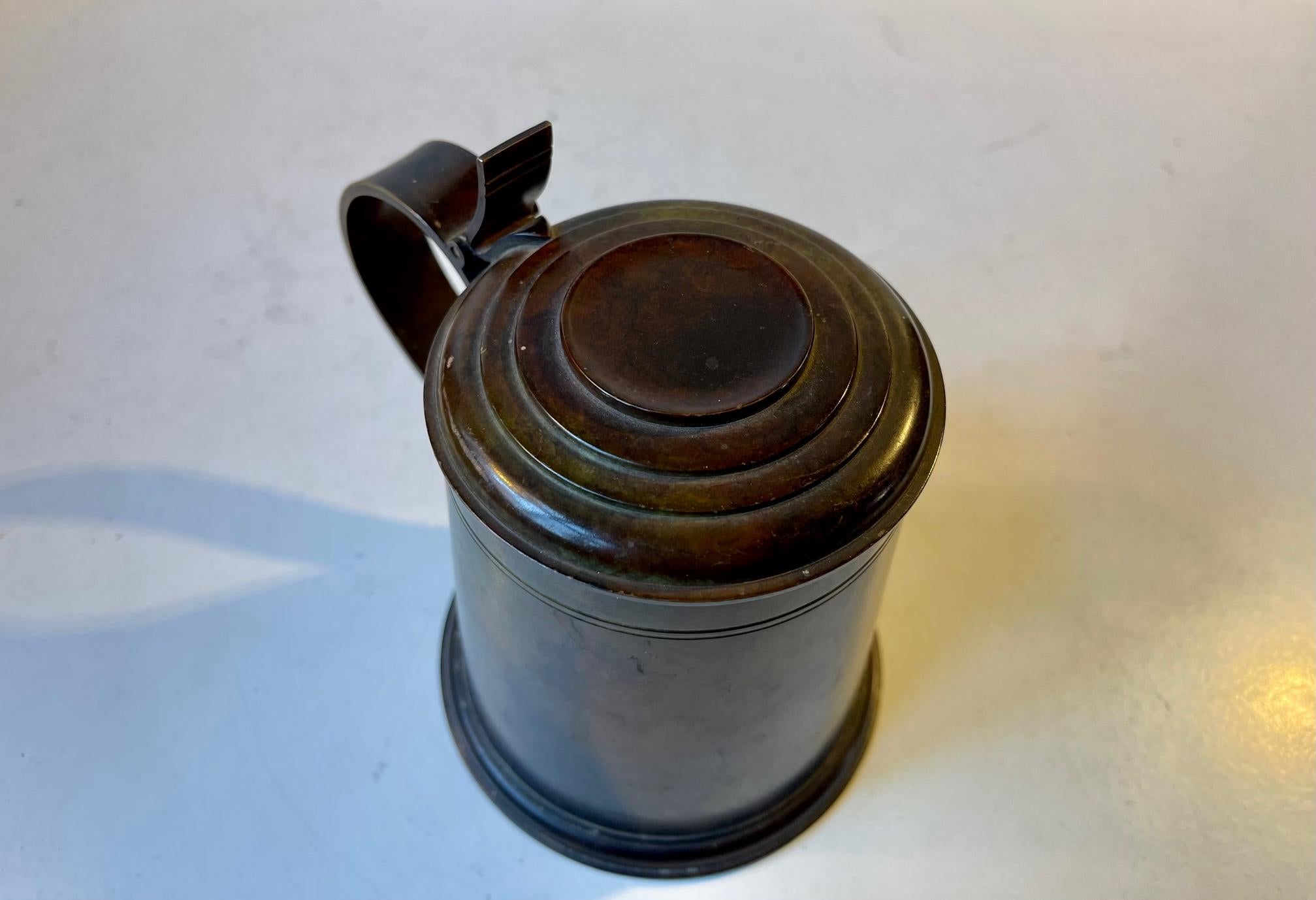 bronze beer mug