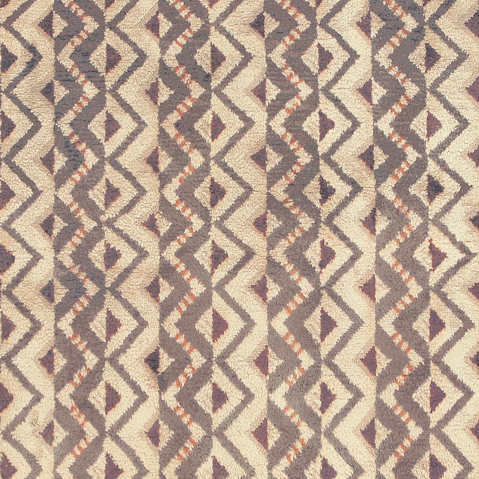 Art déco-Teppich aus der Mitte des 20. Jahrhunderts (Belgisch) im Angebot