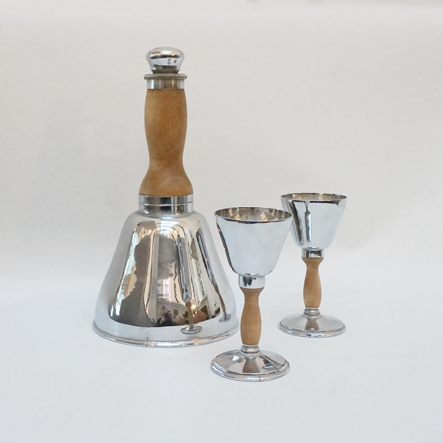Art Deco Bell Cocktail Shaker Set 5