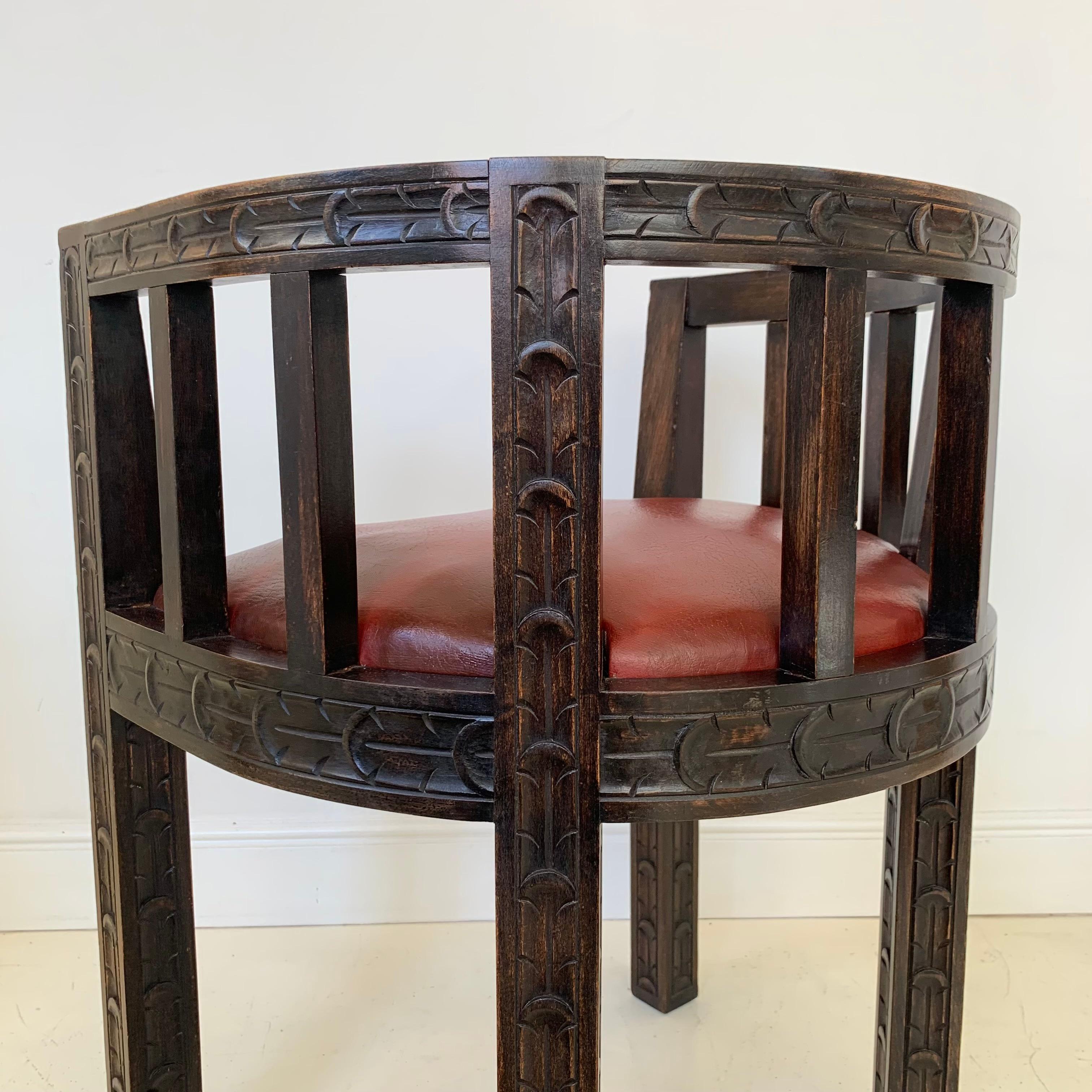 Sillón Art Déco Benjamin Gomez Atribuido, circa 1930, Francia. en venta 9