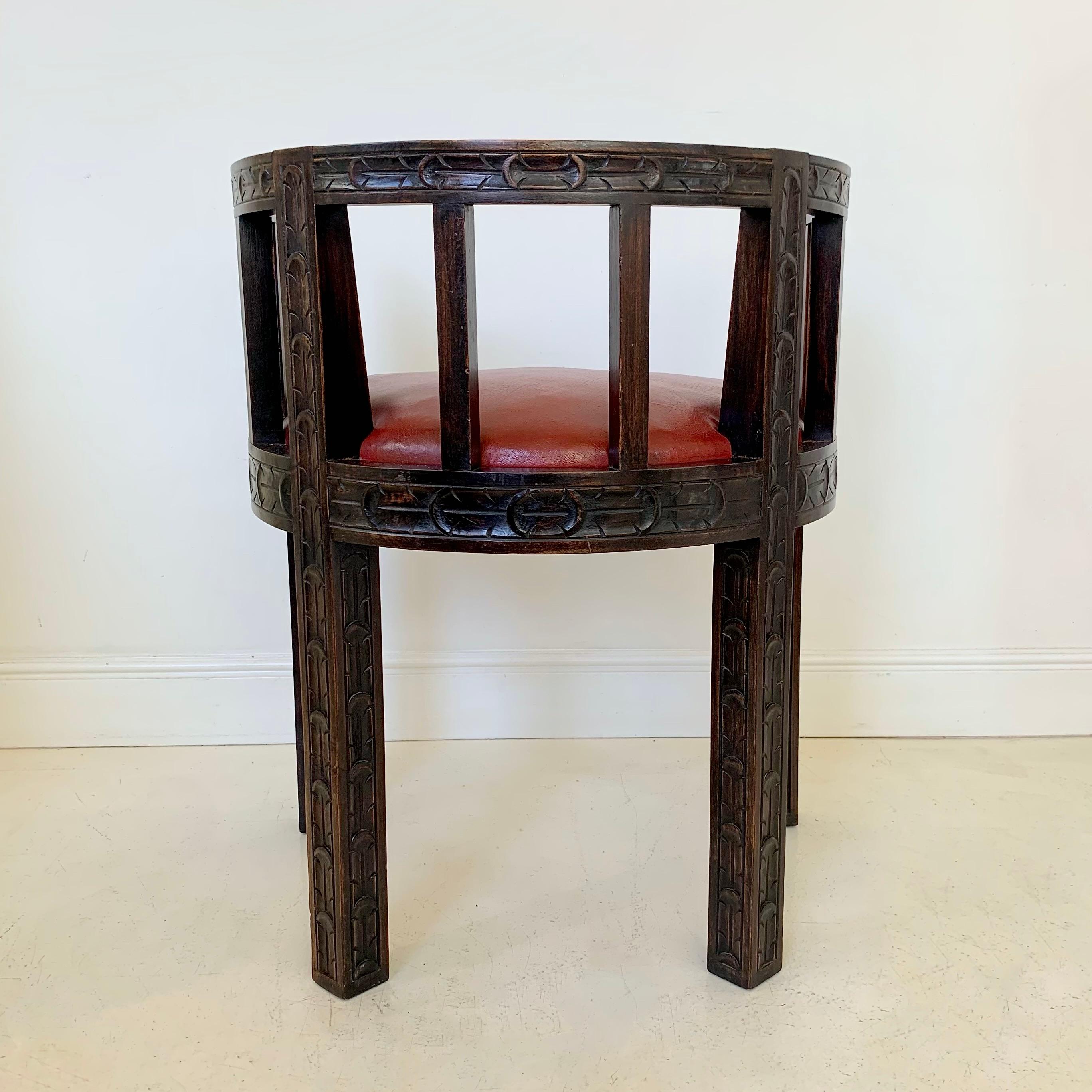 Sillón Art Déco Benjamin Gomez Atribuido, circa 1930, Francia. mediados del siglo XX en venta