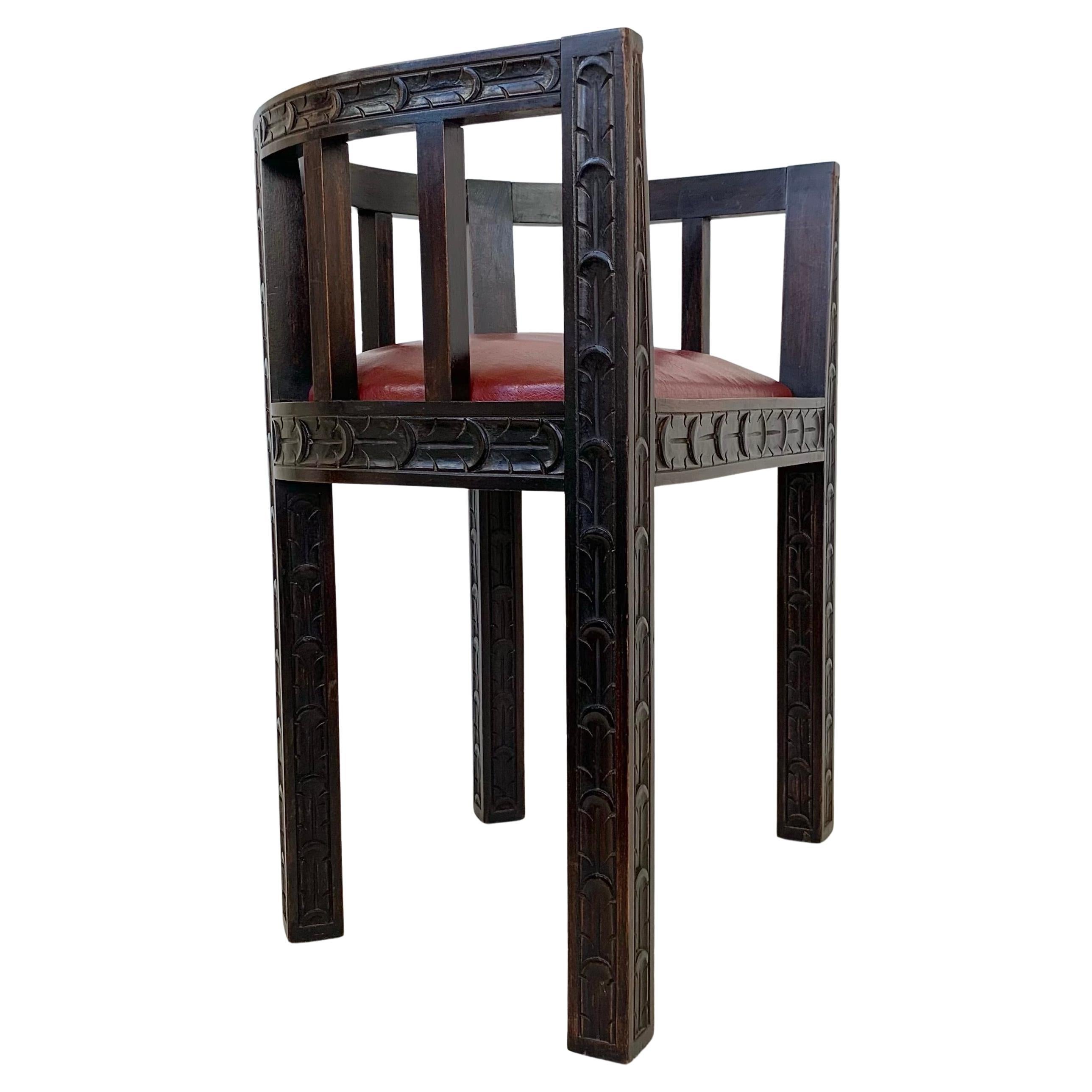 Art Deco Benjamin Gomez zugeschriebener Sessel, um 1930, Frankreich.