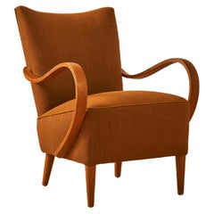 Art Deco Bentwood Armchair, C. 1940