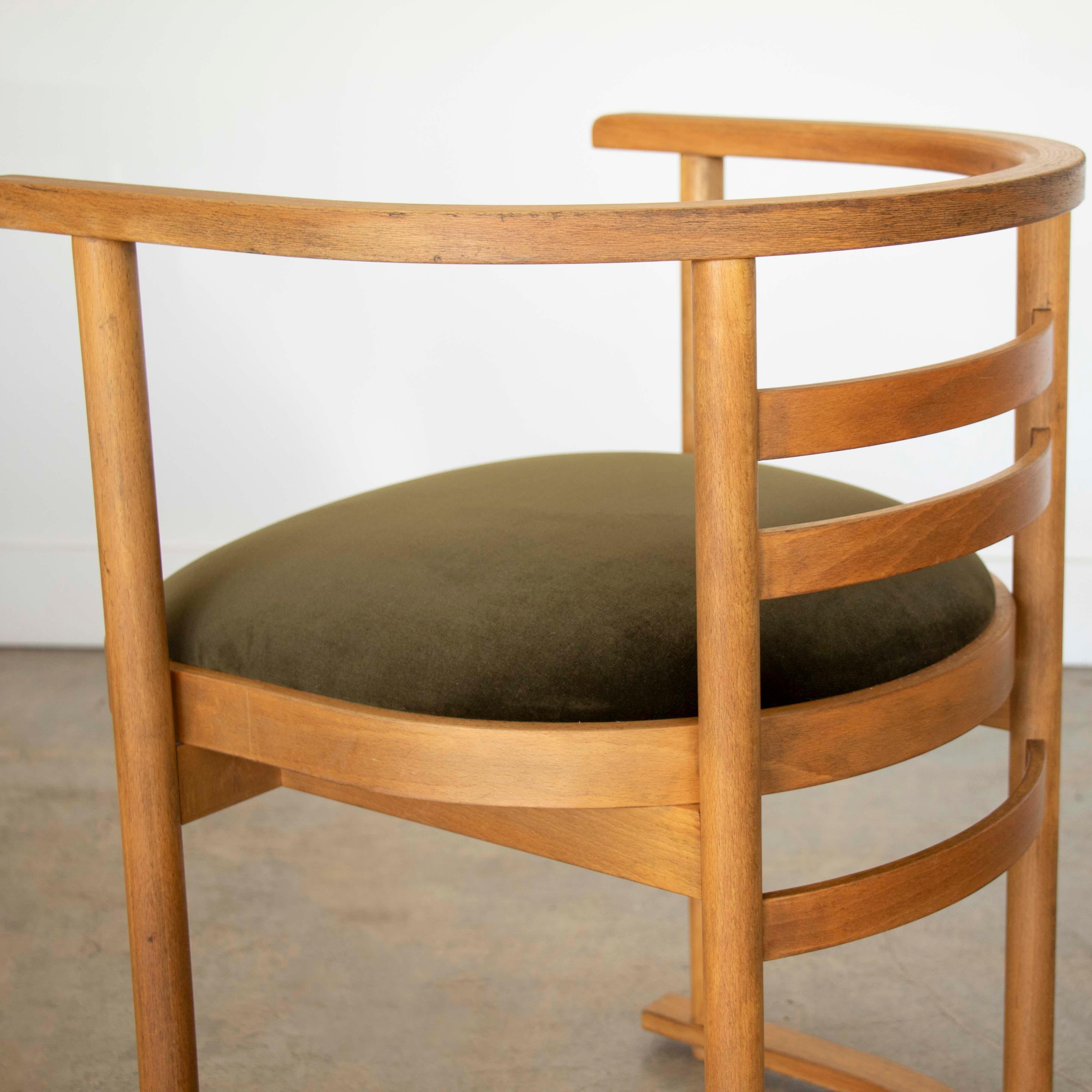 Sedie in bengala Art Déco nello stile di Josef Hoffmann, set di 4 pezzi in vendita 8
