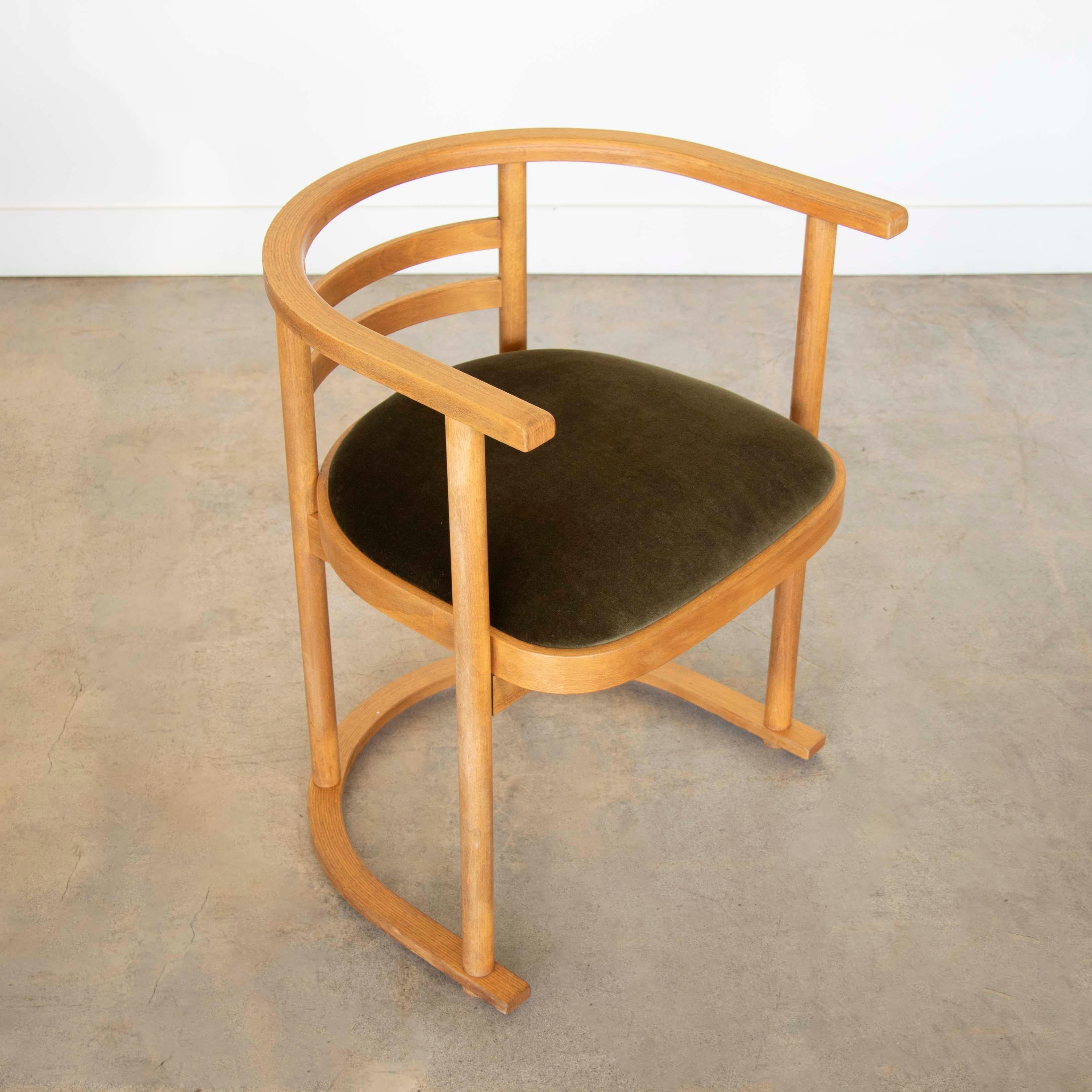 Sedie in bengala Art Déco nello stile di Josef Hoffmann, set di 4 pezzi in vendita 4