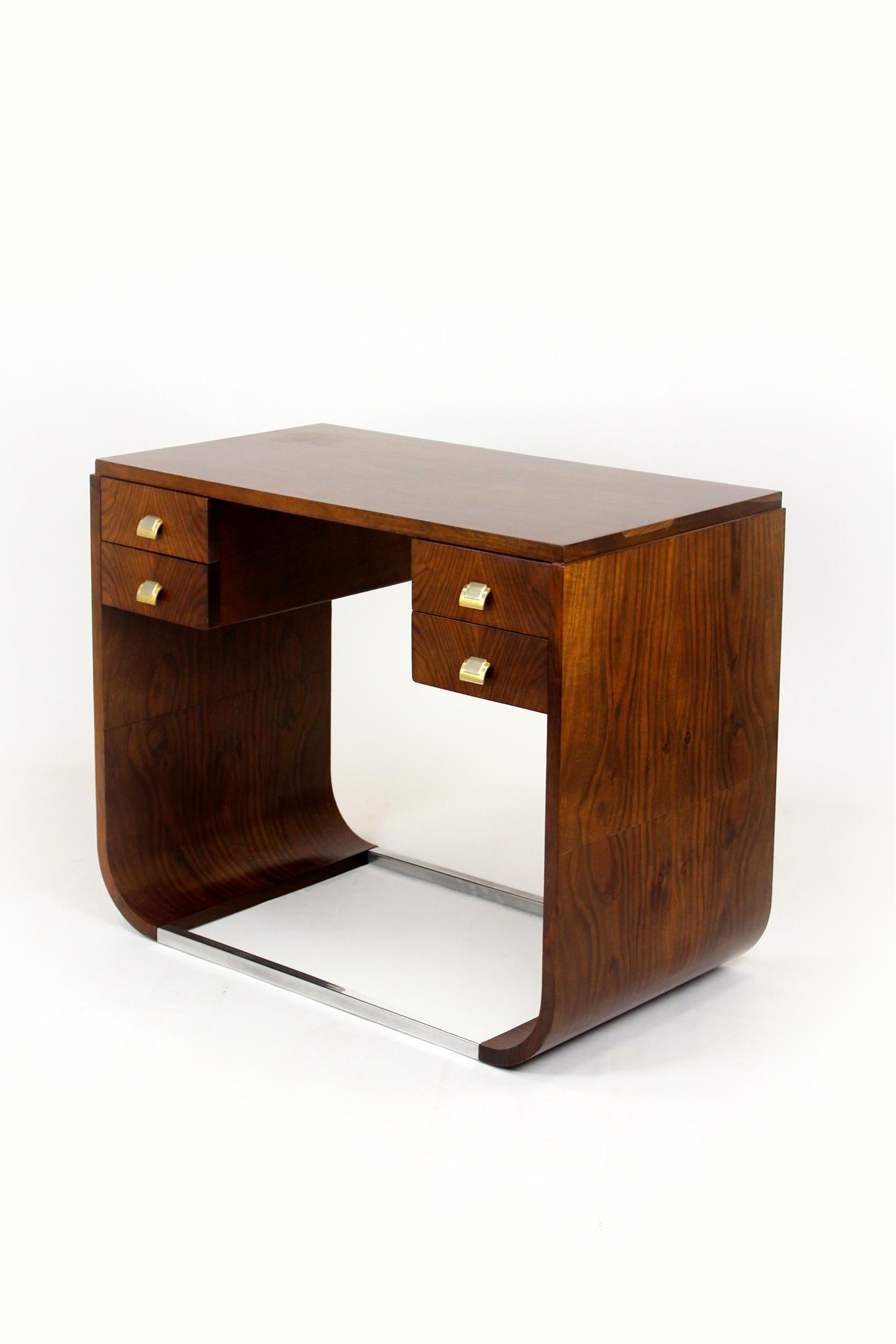 Art Deco Bentwood Desk, 1940s 6