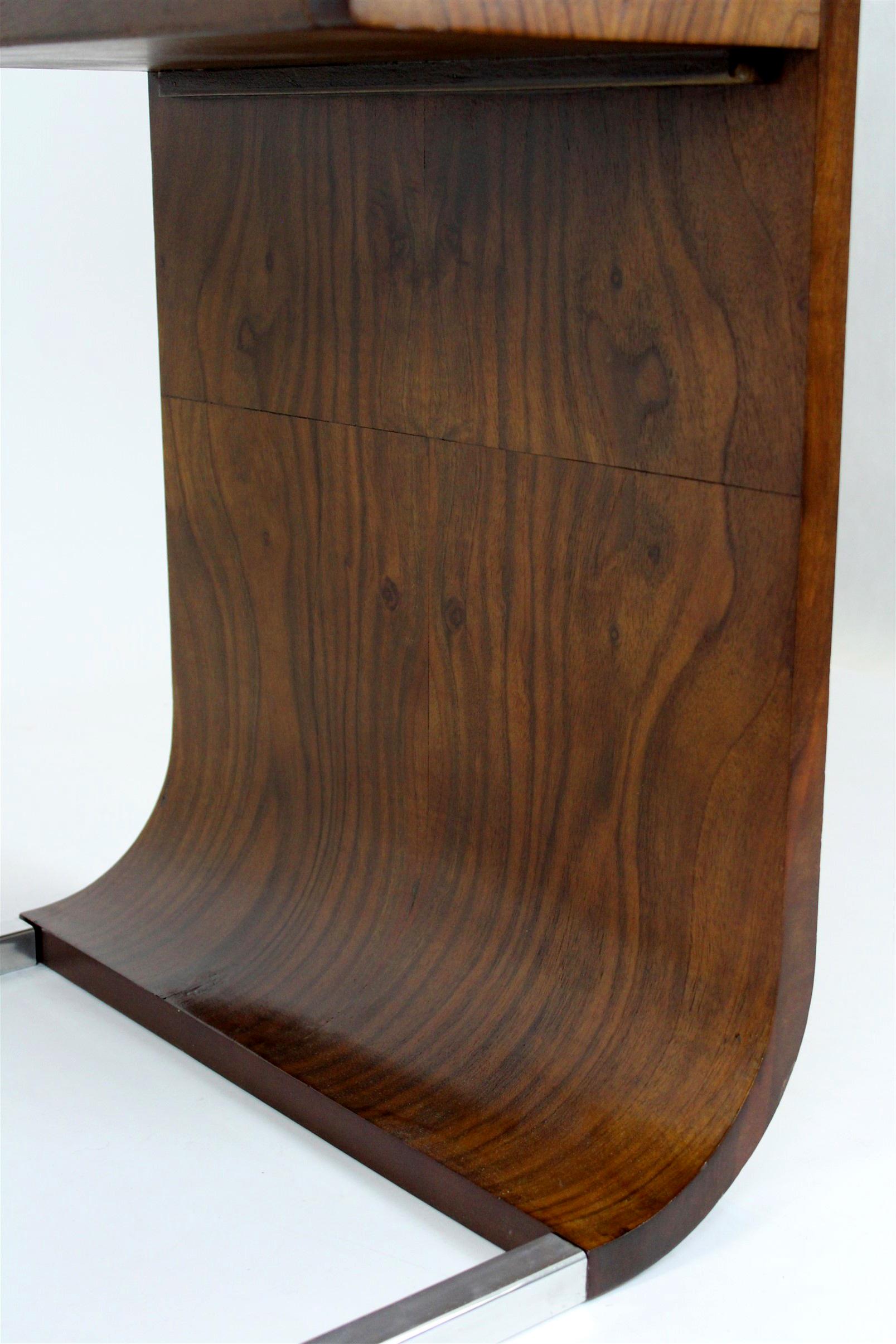 Art Deco Bentwood Desk, 1940s In Good Condition In Żory, PL