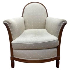 Art Deco bergère armchair in walnut