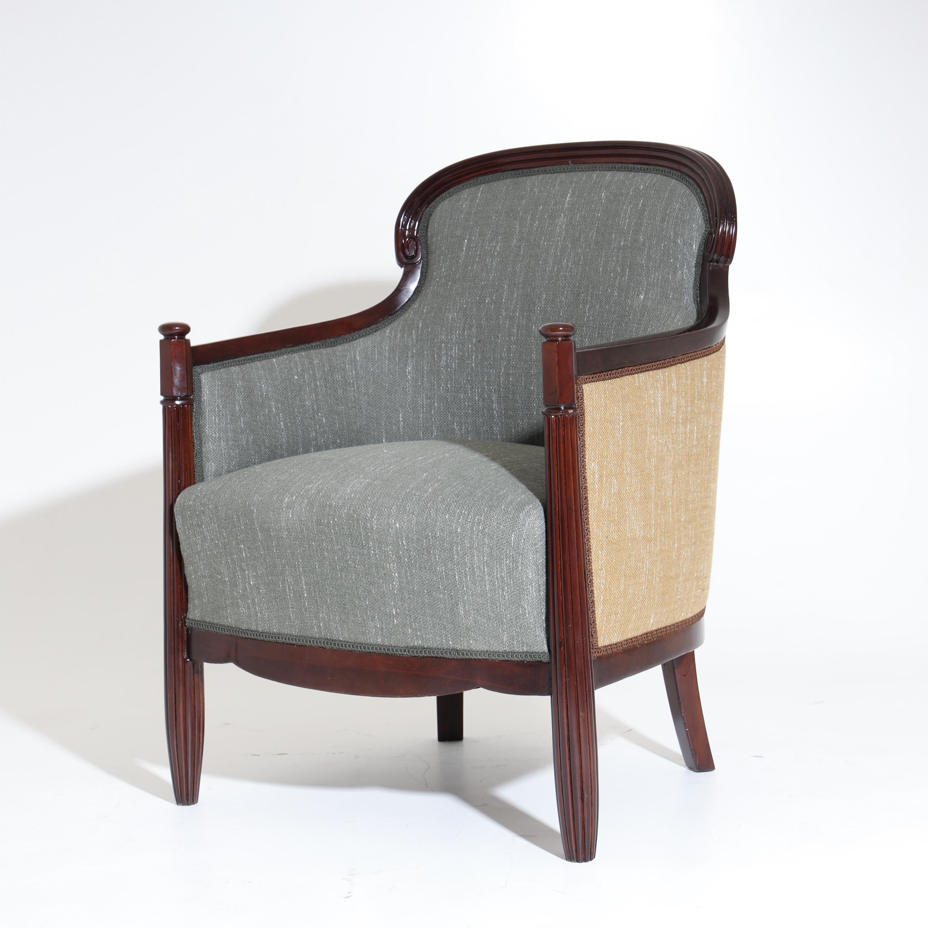 Art Deco Bergère Chairs, France, circa 1920 In Good Condition In Greding, DE