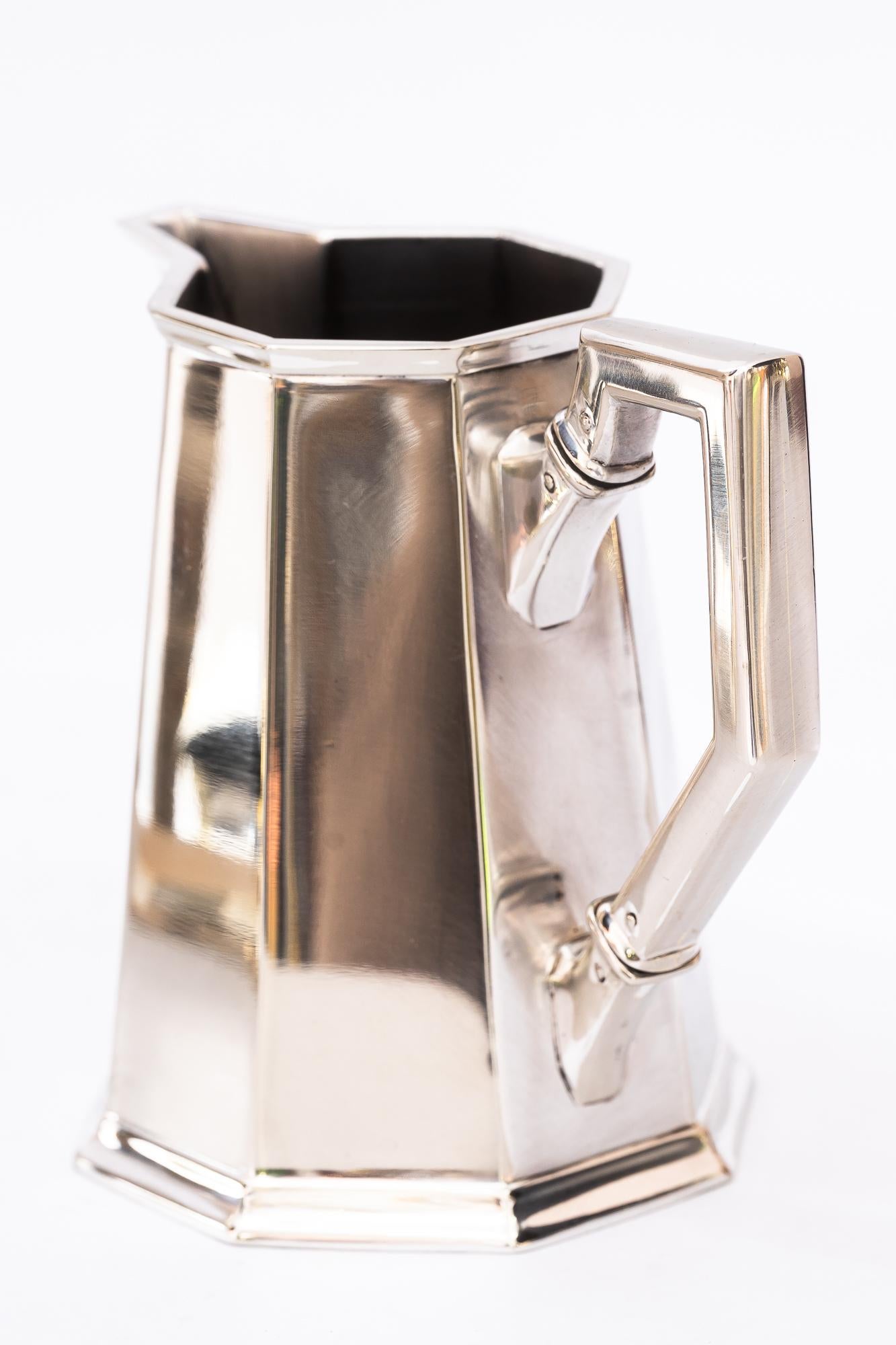 Art Deco Berndorf ( marked ) Alpaca water boiler set vienna around 1920s For Sale 10
