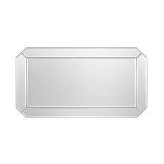 Espejo rectangular de pared con bordes biselados de estilo Art Déco, espejo para pared de Oitoproducts