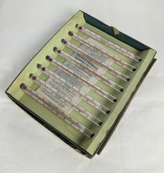 Art Deco Beverage Novelty Thermometer Drink Stirrers