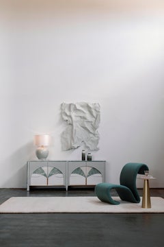 Art Deco Biloba Marble Sideboard, Bar Cabinet, Handmade Portugal By Greenapple