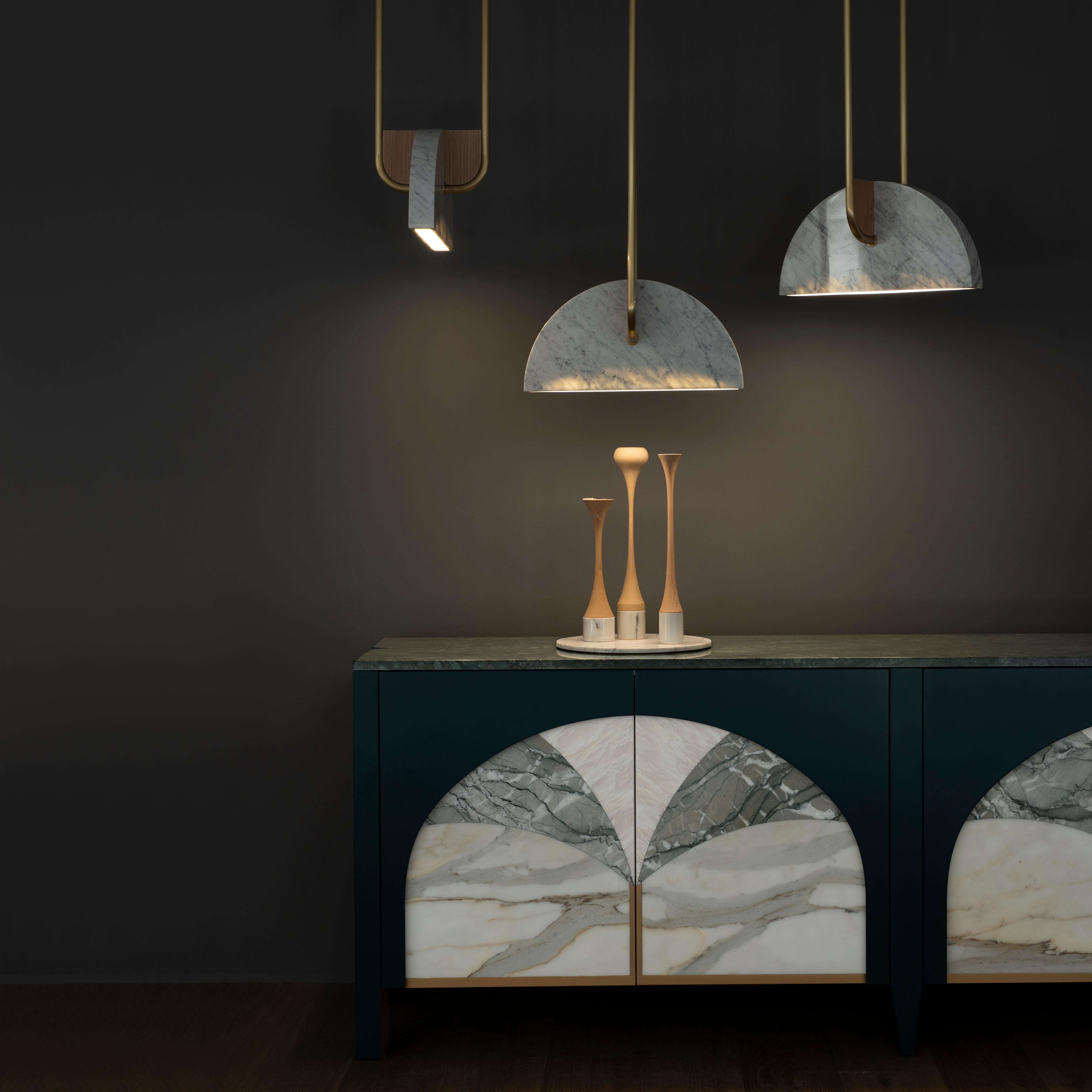Aparador Art Decó de Mármol Biloba, Mueble de Cóctel, Hecho a Mano Portugal Greenapple en venta 4
