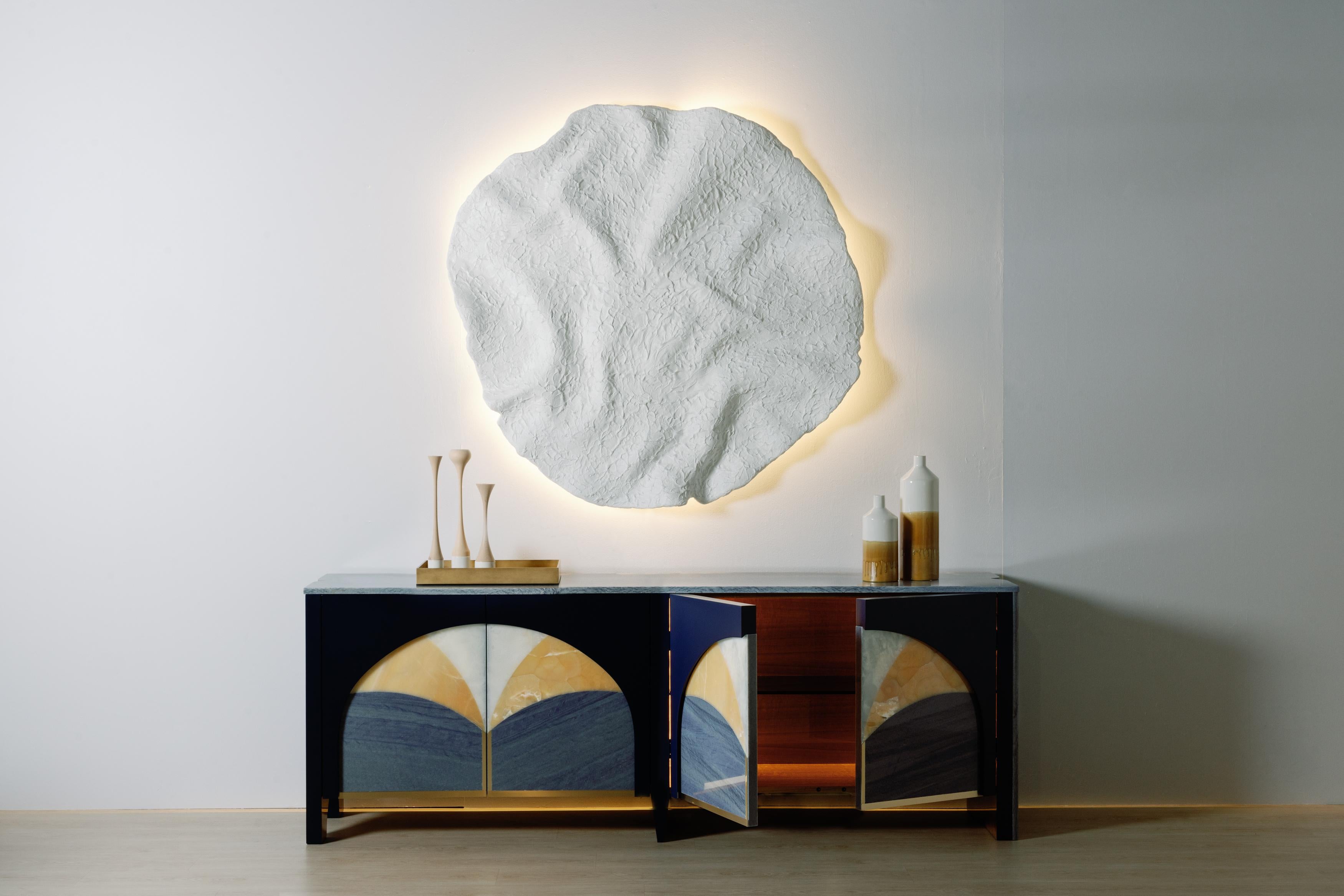 Aparador Art Decó de Mármol Biloba, Mueble de Cóctel, Hecho a Mano Portugal Greenapple en venta 1