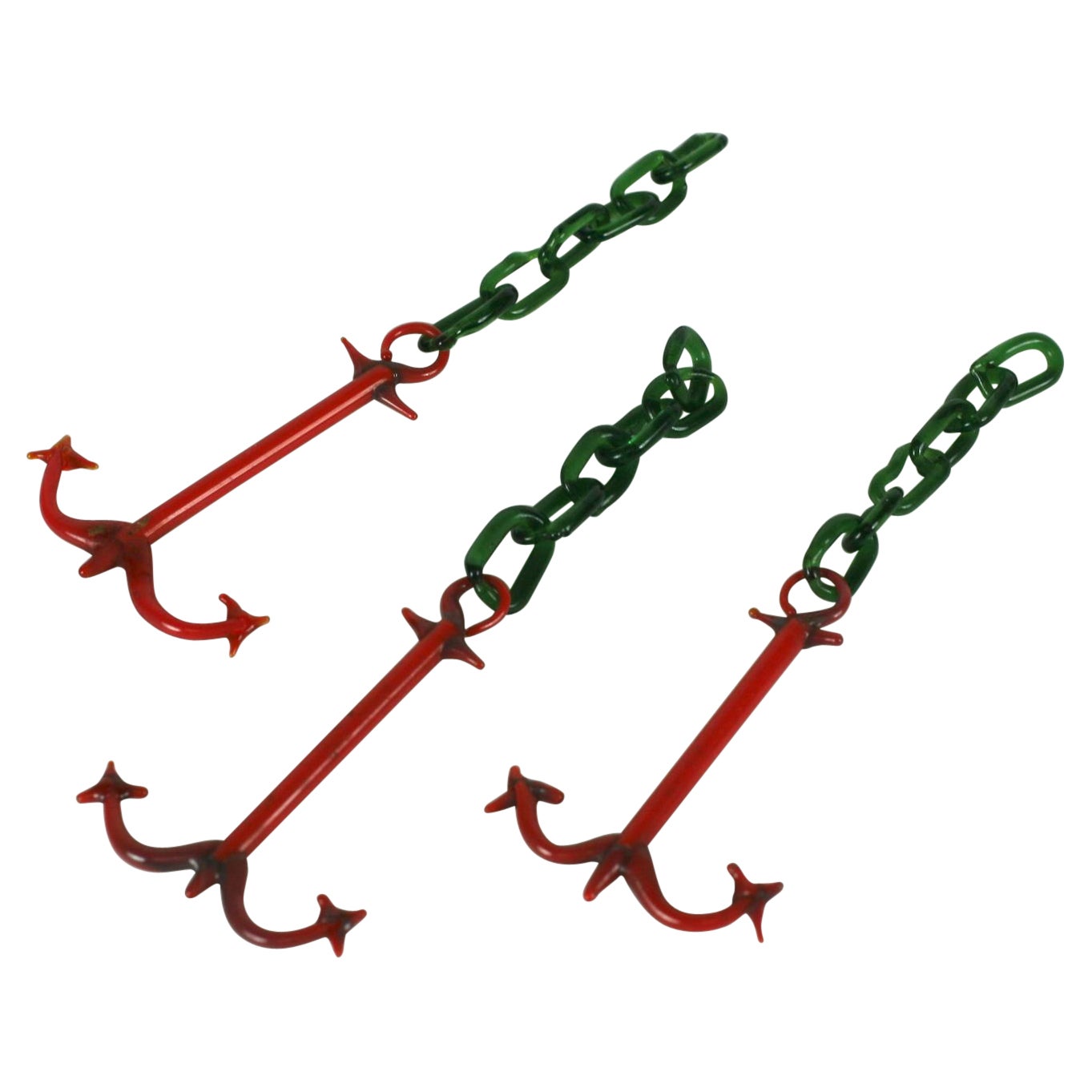 Art Deco Bimini Glass Anchors