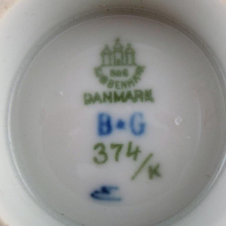 Art déco-Vase Bing & Grndahl aus handbemaltem Crackle-Porzellan, 1920er Jahre im Zustand „Hervorragend“ im Angebot in København, Copenhagen