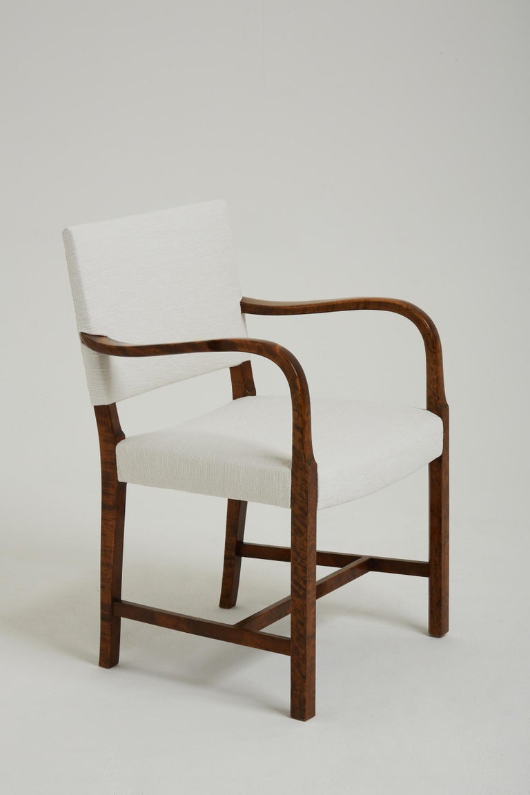 Art Deco Birch Armchair For Sale at 1stDibs